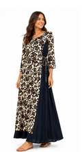 TANS TWO TONE LONG DRESS 005