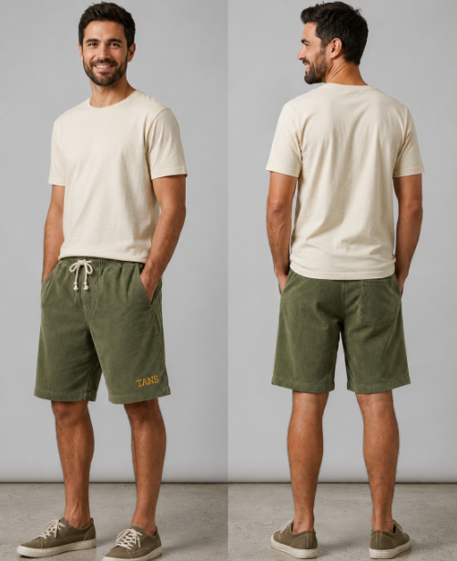 TANS CORDUROY SHORT