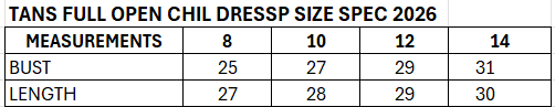 TANS KIDS DRESS COLLECTION 001
